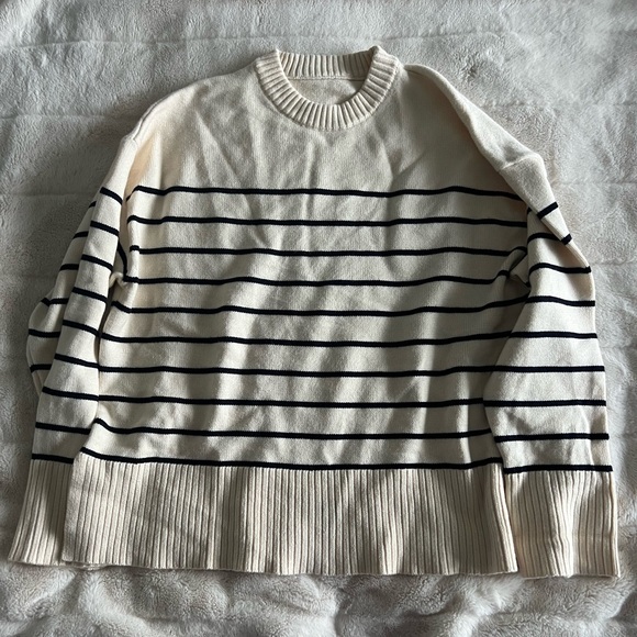 Zara Striped Knit Sweater S - Picture 2 of 4